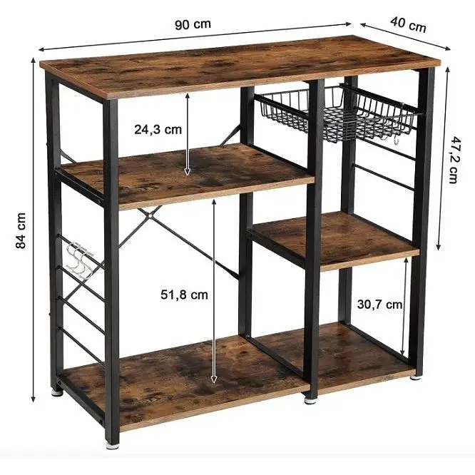 Стеллаж Leobert Kasper кухонный остров в стиле Loft - фото 6
