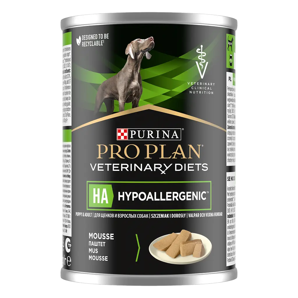 Вологий корм для собак при харчовій алергії Purina Pro Plan Veterinary Diets HA Hypoallergenic, 400 г (12384746) - фото 3