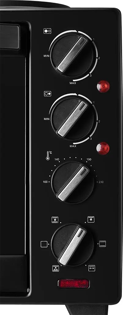 Електродуховка із конфорками ECG ET 32303 Black 30 л - фото 7