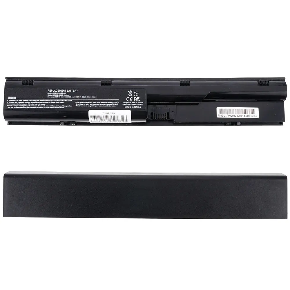 Батарея Hewlett Packard для ноутбука HP PR06 (ProBook: 4330S 4331S 4430S 4431S 4435S 4530S 4535S) 10.8V 4400mAh 47Wh Чорний - фото 2
