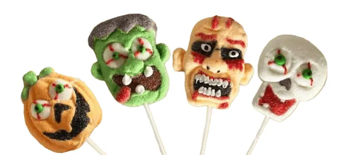Маршмеллоу на паличці Monsterland Halloween Lollipops Fruity Marshmallows 1 шт, 35г - фото 4