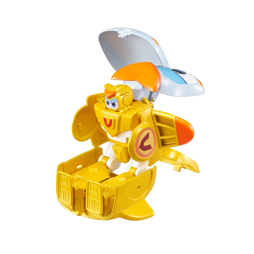 Игровая фигурка-трансформер Super Wings Transforming Super Pet Золотой Мальчик любимец Golden Boy det0018357 - фото 5