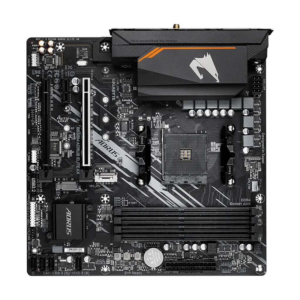 Материнська плата GIGABYTE B550M AORUS ELITE AX - фото 3