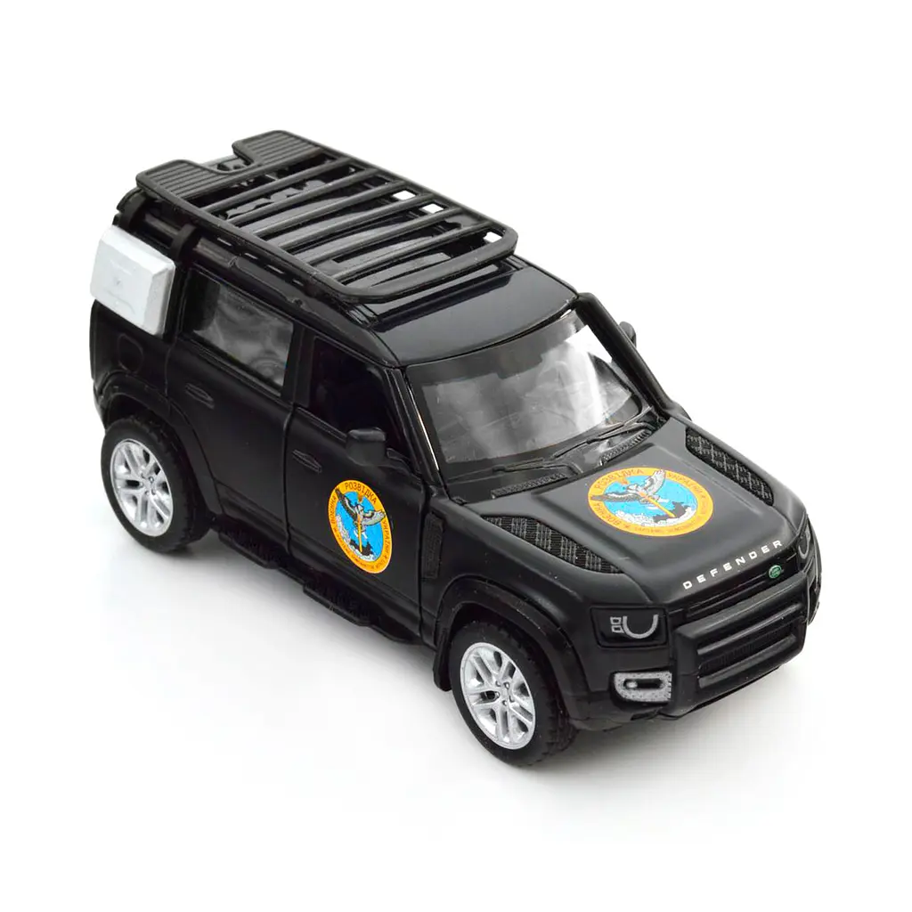 Автомодель TechnoDrive Шеврони Героїв Land Rover Defender 110 ГУР МО (250364M) - фото 2