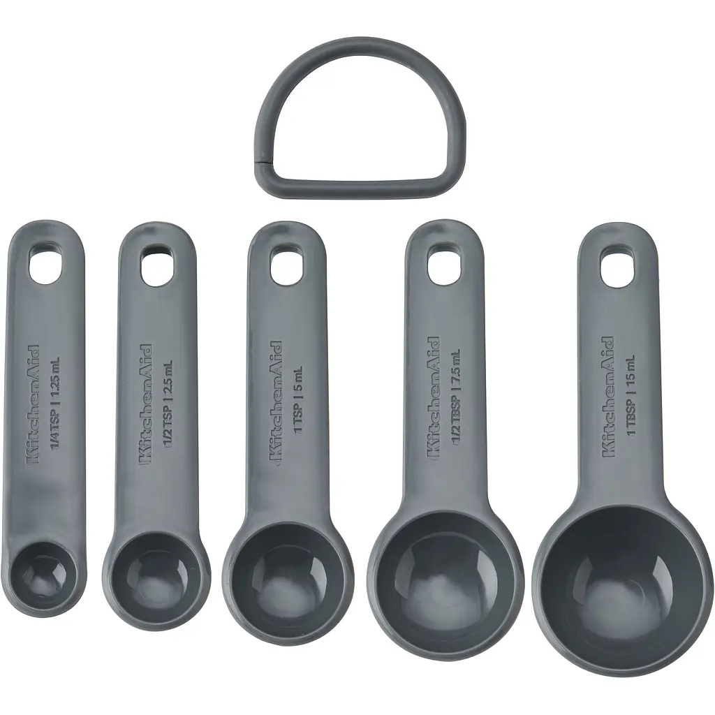 Набор мерных ложек KitchenAid Coreline серый 5 шт. (KQG057OHCGG) - фото 5
