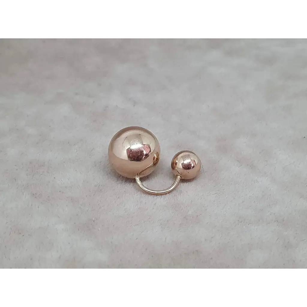 Золота сережка-пірсинг Favoritum. 310129_12 - фото 2