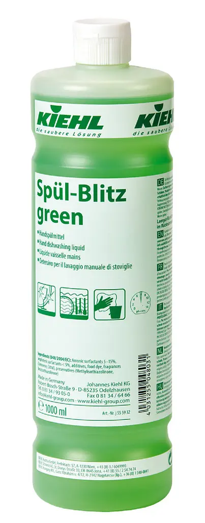 Засіб для миття посуду вручну- Spül-Blitz green, 1 л Kiehl
