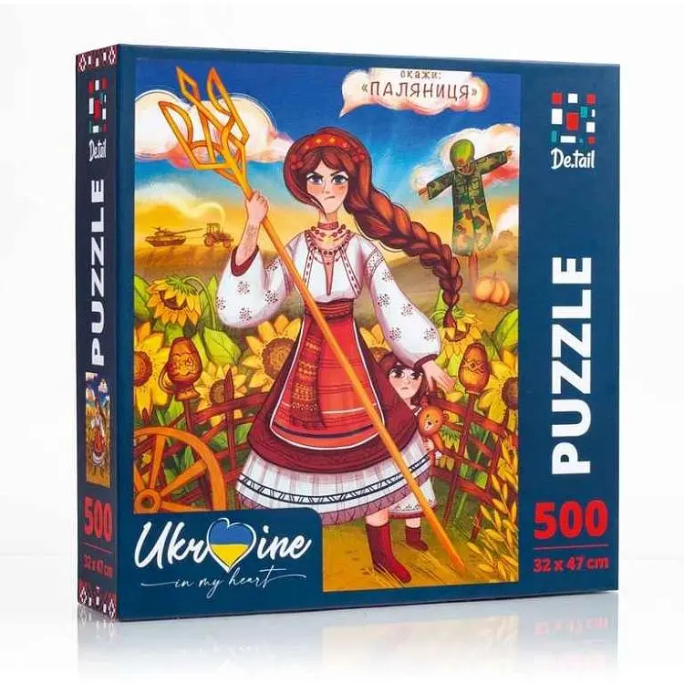 Пазли VLADI TOYS «Ukrainian girl with the trident» DT500-08