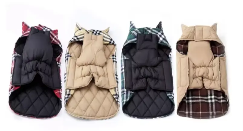 Зимовий водонепроникний двосторонній жилет у клітинку Derby Plaid Brown у британському стилі, M Коричневий - фото 4