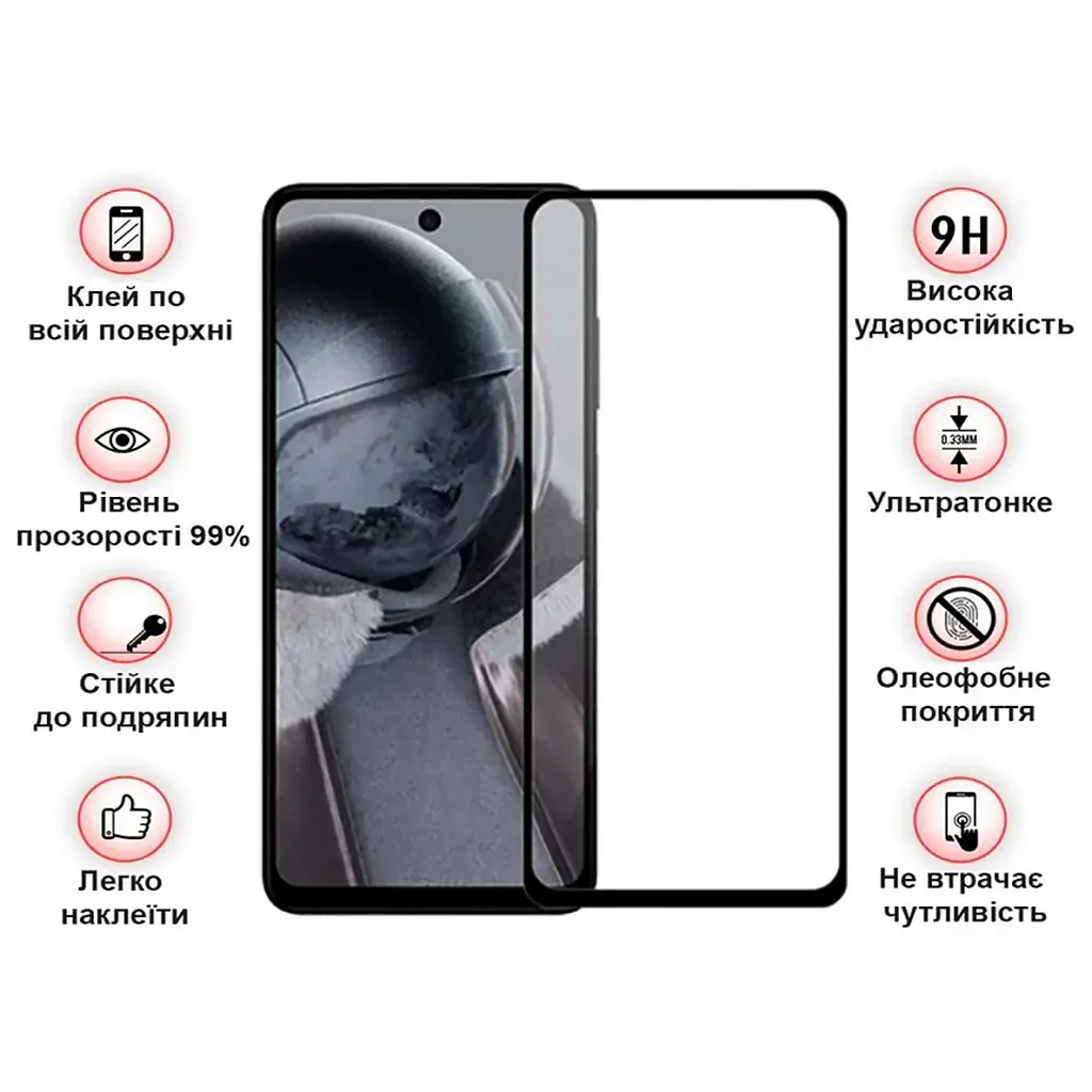 Скло захисне BeCover HMD Pulse Plus Black (712504) - фото 3