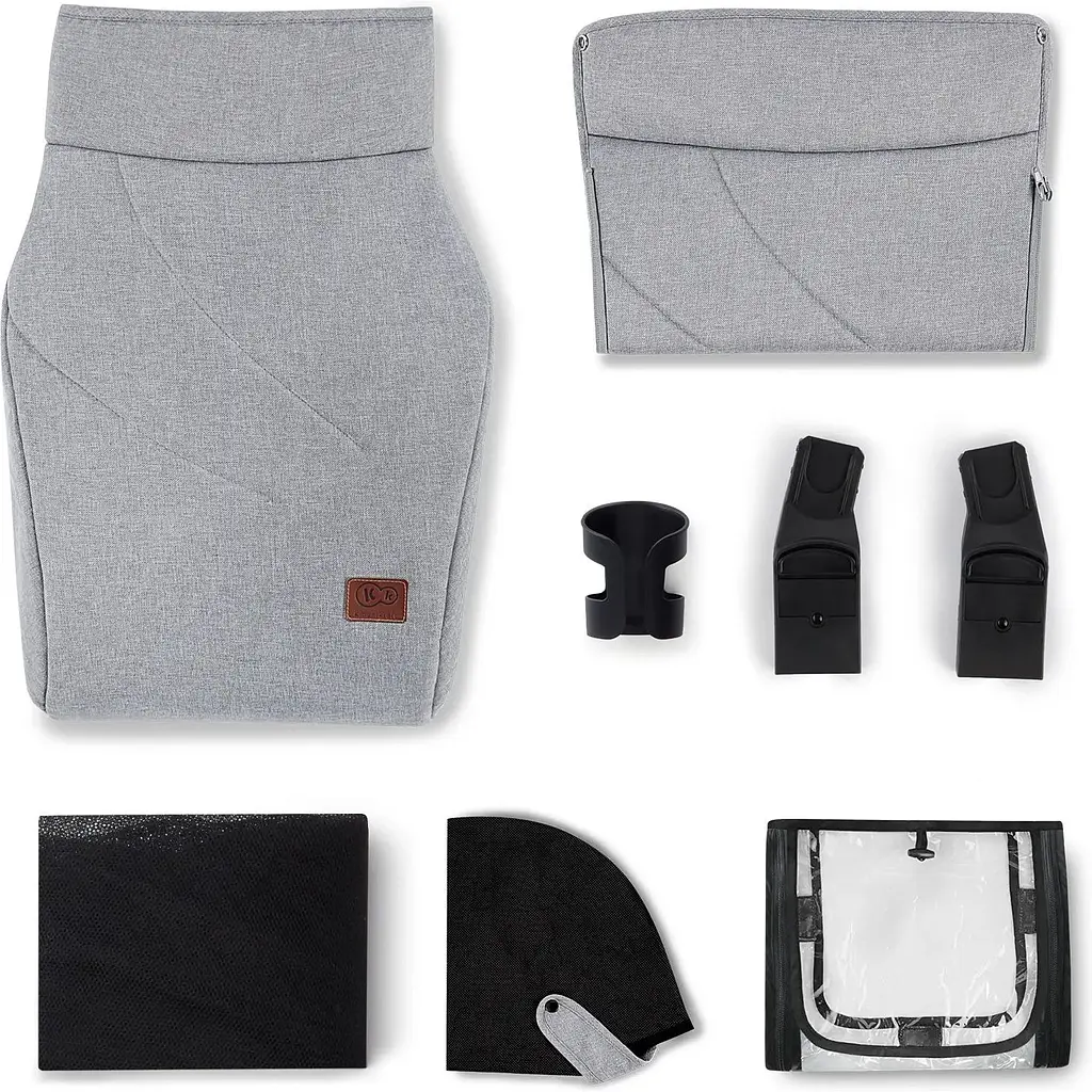 Універсальна коляска 2 в 1 Kinderkraft Everyday 2 Light Gray світло-сіра (00-00305224) - фото 14