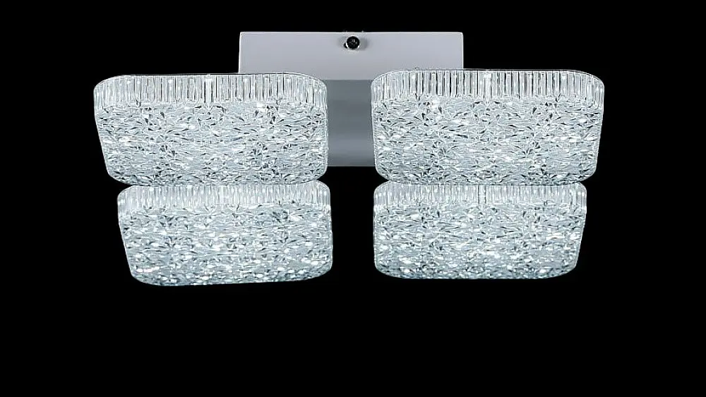 Люстра стельова LED Splendid Ray L3181/4, 96W, білий, з пультом, сучасний стиль - фото 2