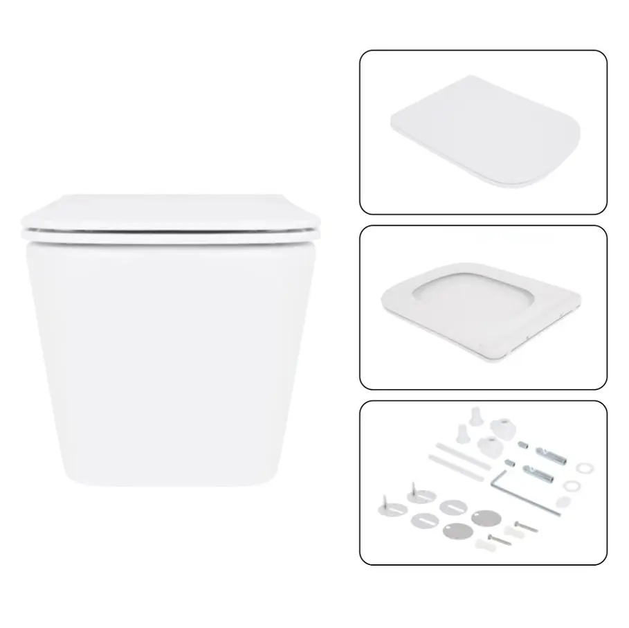 Набір Q-tap Nest 4 в 1 підвісний унітаз Crow Ultra Quiet 520x360x290 + комплект інсталяції QT05335172W48190 - фото 6