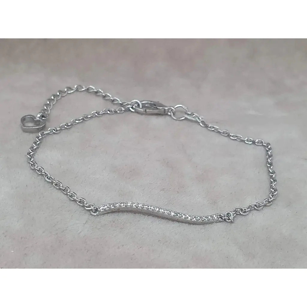 Срібний браслет Агні Левада з фіанітами. 4151Р-CZ ЛЕВАДА - фото 2