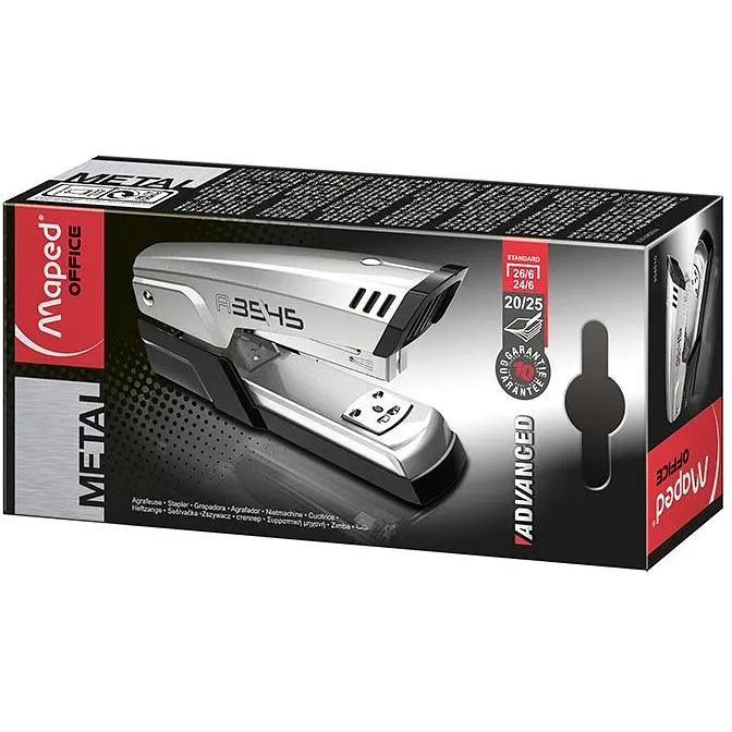 Степлер настільний  Maped Advanced Metal №24/6, 26/6, 25 аркушів сріблястий (MP.354510) - фото 4