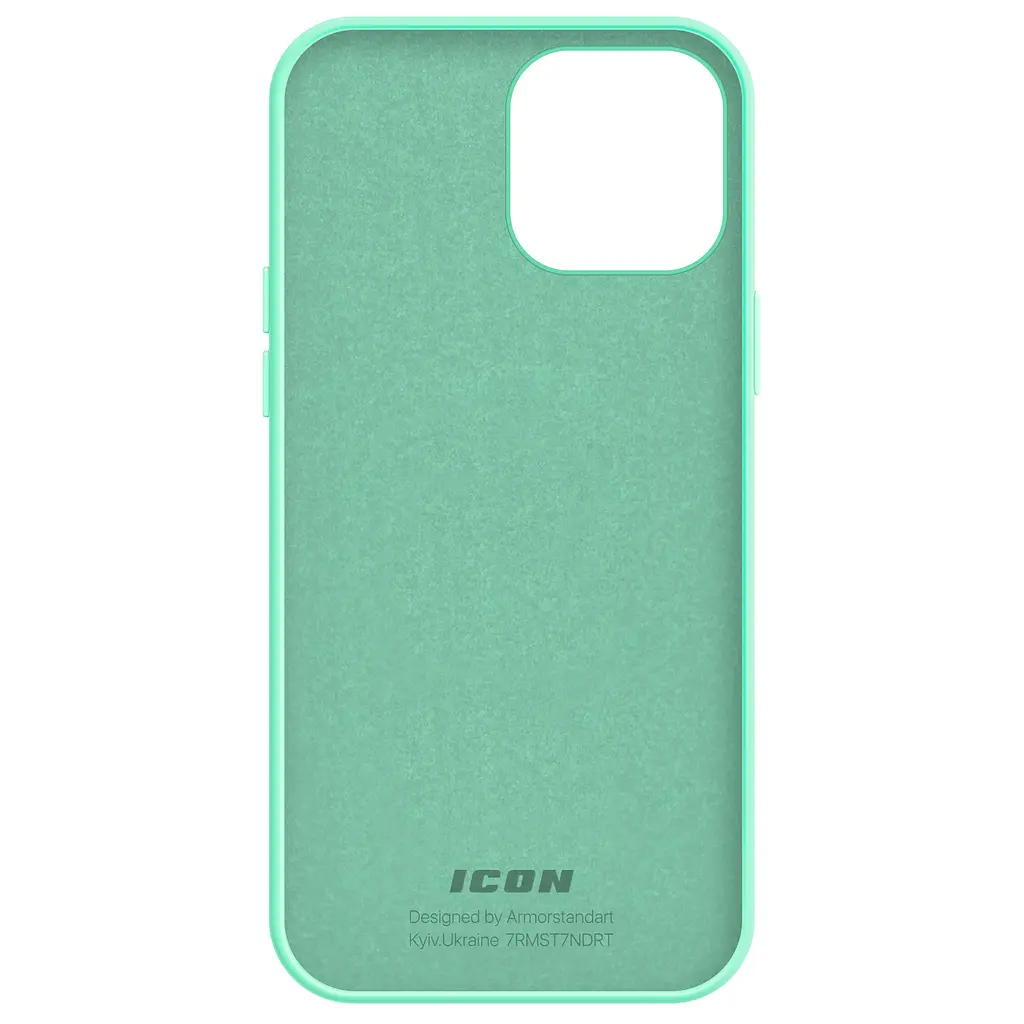 Силиконовый чехол для Apple iPhone 14 Pro Max, ICON2 Case, зеленый, противоударный, панель, защита всего корпуса, матовая поверхность Soft Touch, выступает над дисплеем, совместим с защитными стеклами и пленками, с микрофиброй, ArmorStandart (ARM63615) - фото 2