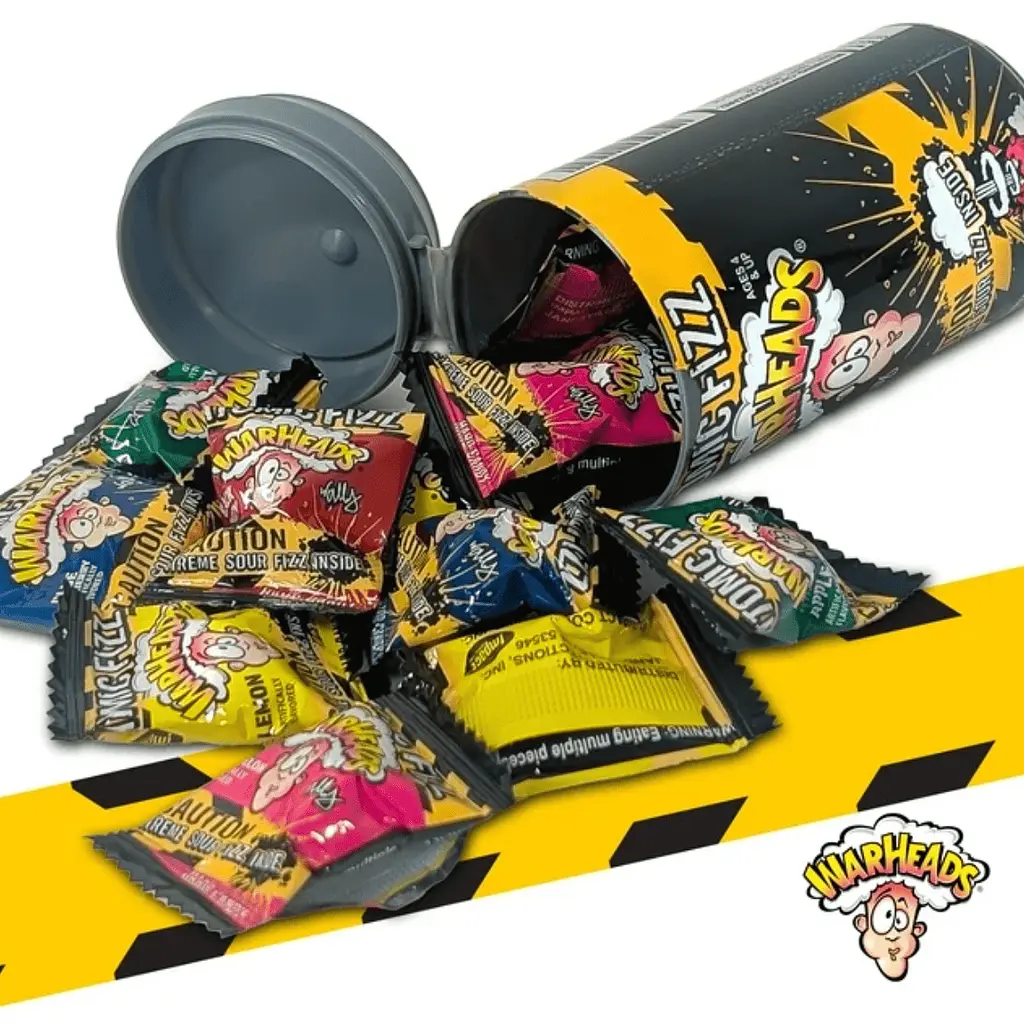 Кислі льодяники Warheads Atomic Fizz Canister 42г - фото 3
