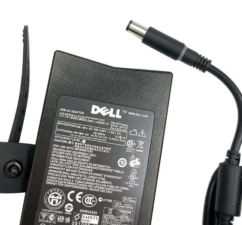 Блок живлення Dell 19.5V 3.34A 65W 7.4x5.0 pin Slim PRC (PA-2E) - фото 3