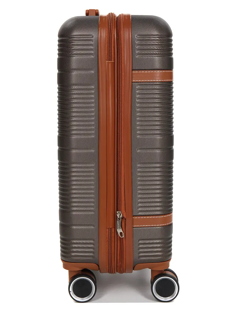 Валіза маленька S ABS-пластик Worldline Airtex 629 56×36×22см 38л Коричнева - фото 6