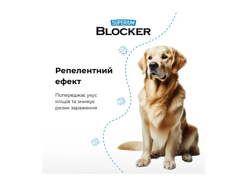 Ошейник для животных Superium Блокер противопаразитарный для собак 70 см (9109) - фото 7