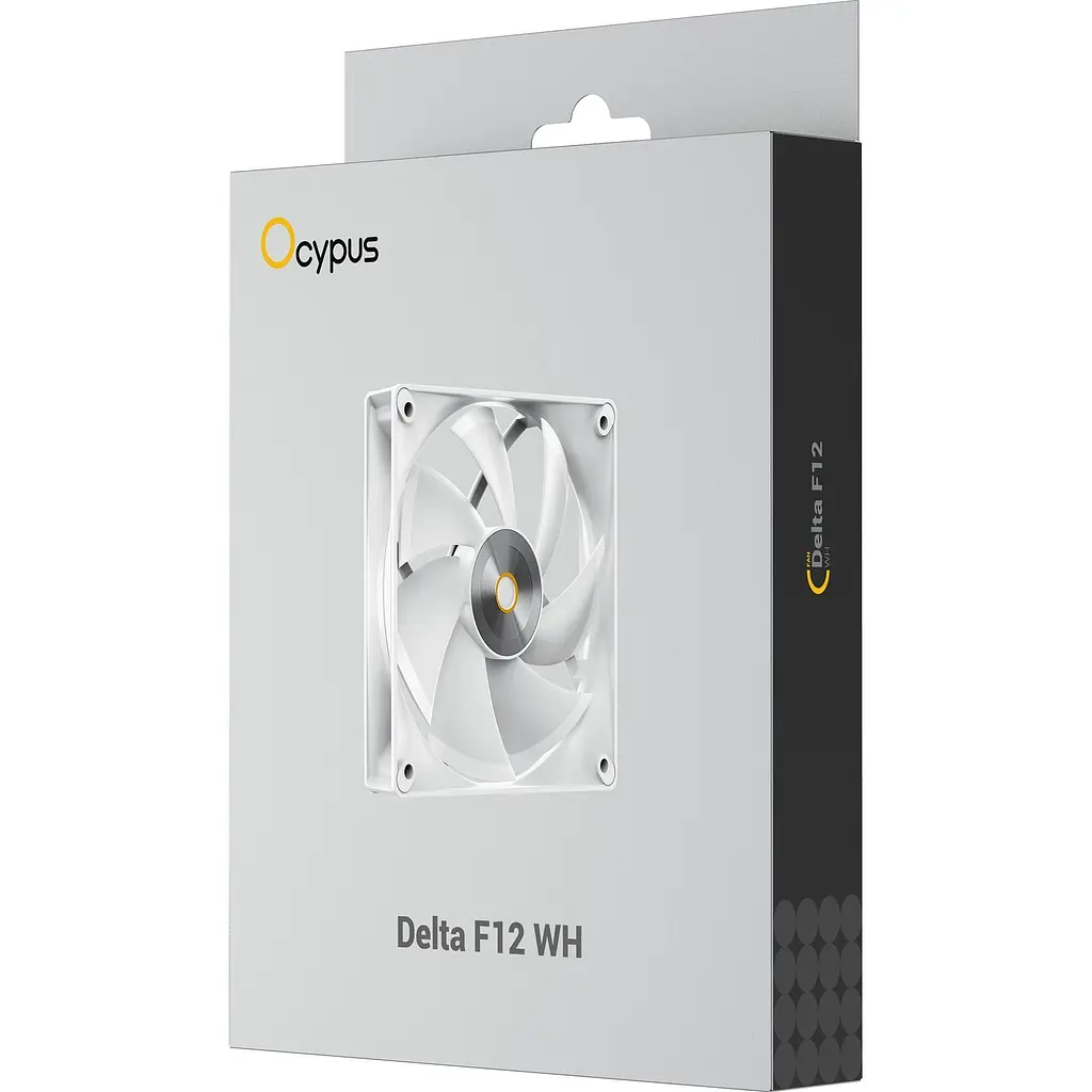 Корпусний вентилятор Ocypus Delta F12 White (DELTA-F12-WH1NM00X-GL) [165779] - фото 6