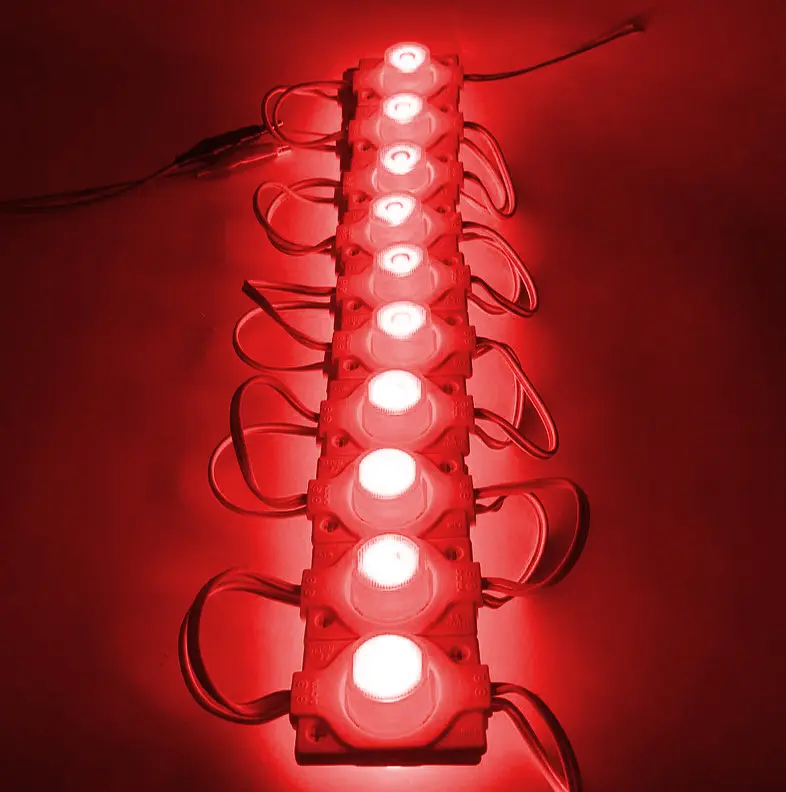Світлодіодний модуль 12V SMD3030 1,5W 46x32 мм 120lm IP67 Червоне світло 1 шт - фото 2