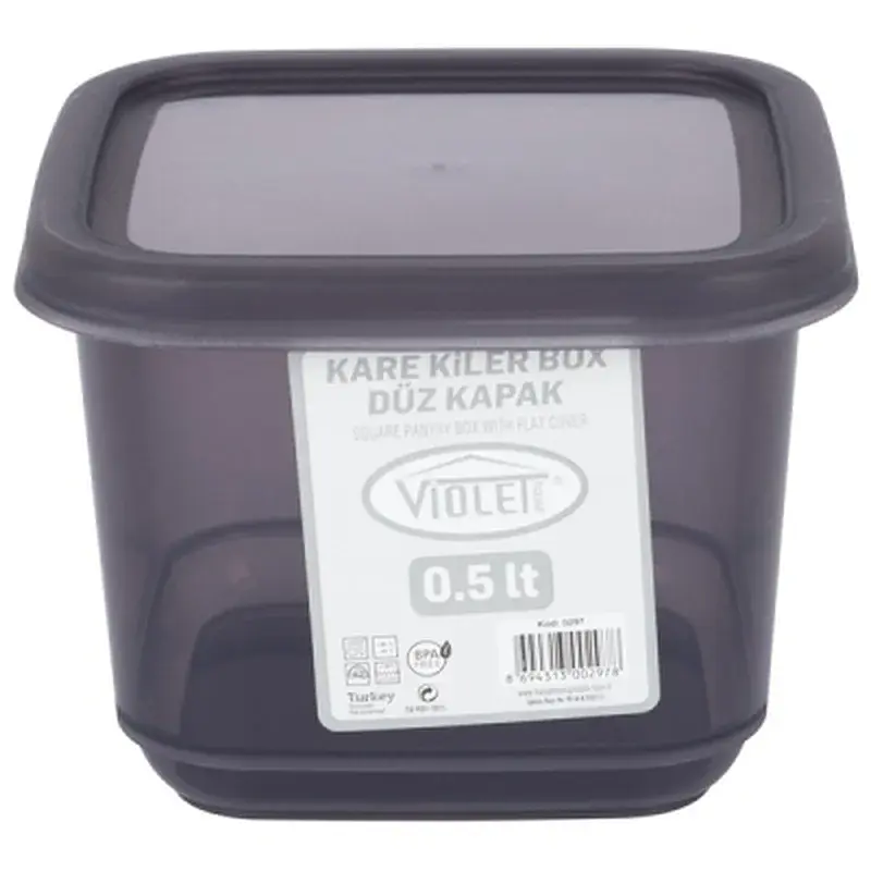 Ємність для сипучих продуктів Violet House Transparent Black 0.5 л (0297 Transparent Black) - фото 2
