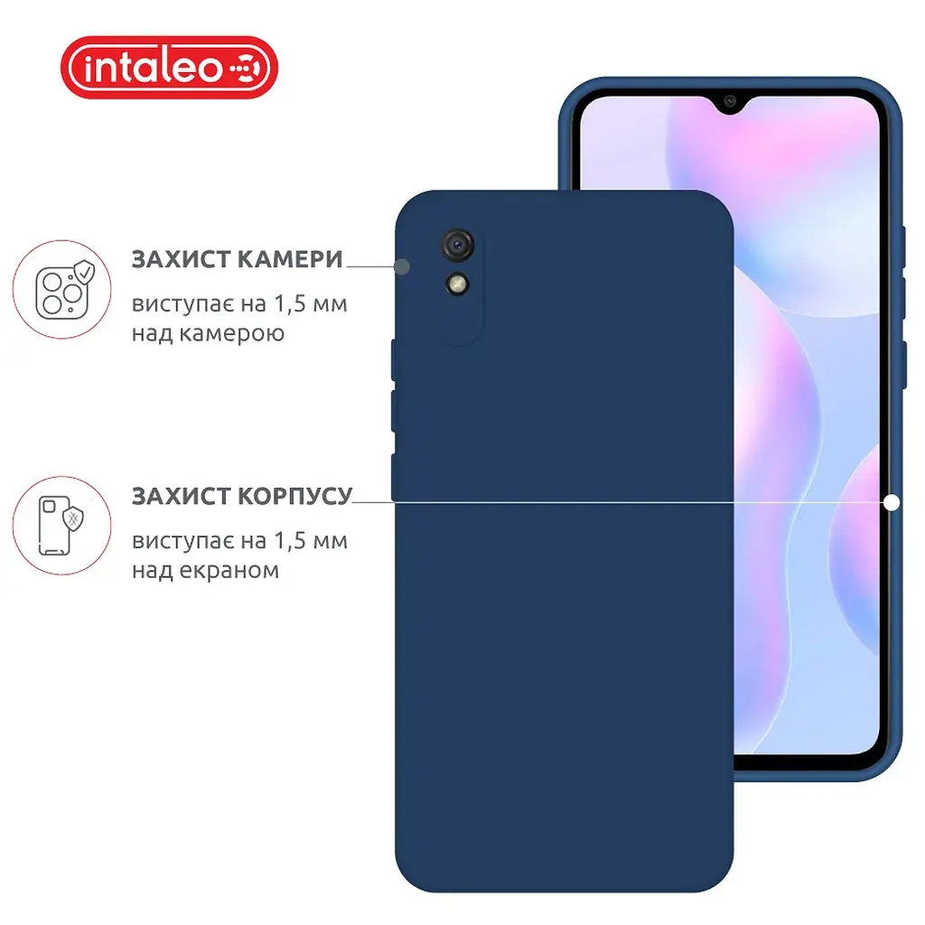 Чохол до мобільного телефона Intaleo SoftShell Xiaomi Redmi 9A Blue (1283126558252) - фото 3