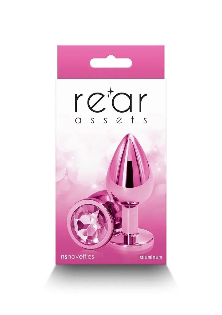 Анальна пробка Ns Novelties Pink MEDIUM Rear Assets, 8,2 см, рожевий - фото 4