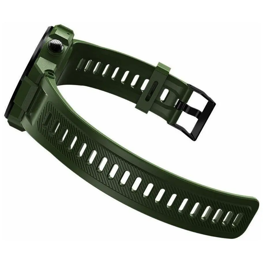 Смарт-годинник Lemfo K22 силіконовий ремінець black green (16359) - фото 5