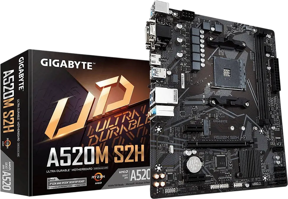 Материнська плата Gigabyte A520M S2H Socket AM4 (A520M S2H) - фото 4