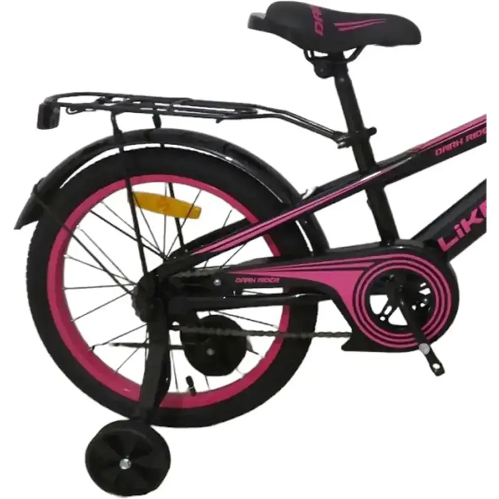Велосипед дитячий 2-х колісний Like2bike Dark Rider 16" ЦБ-00253702 чорно-рожевий (241607) - фото 2