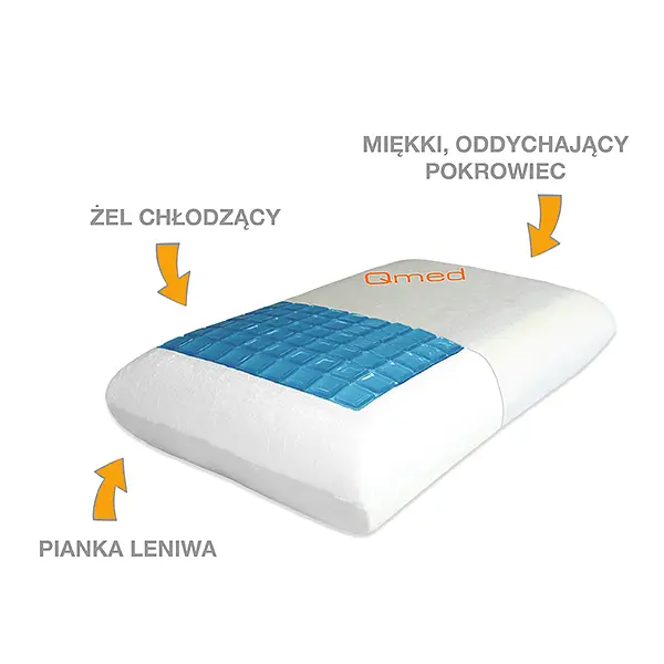 Подушка ортопедична з охолоджуючим гелем Comfort Gel Pillow Qmed med0001381 - фото 4