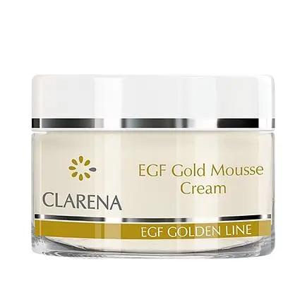 Пептидний крем-мус з колоїдним золотом і BIO -плацентой EGF Gold Mousse Cream Clarena 50 мл - фото 2