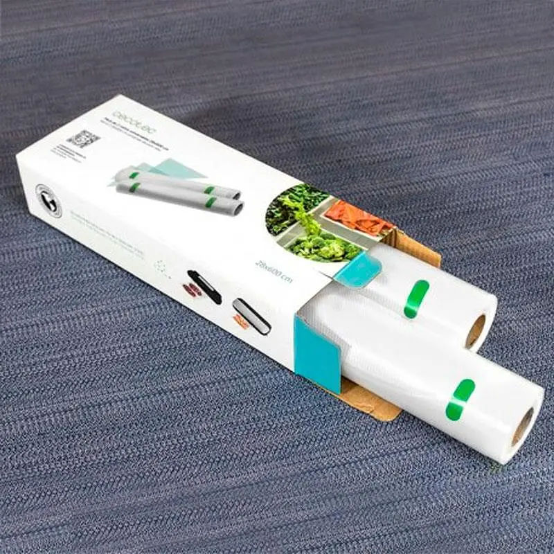 Плівка для вакуумного пакувальника Cecotec 28х600 см, 2 рулона CCTC-04072 (8435484040723) - фото 4
