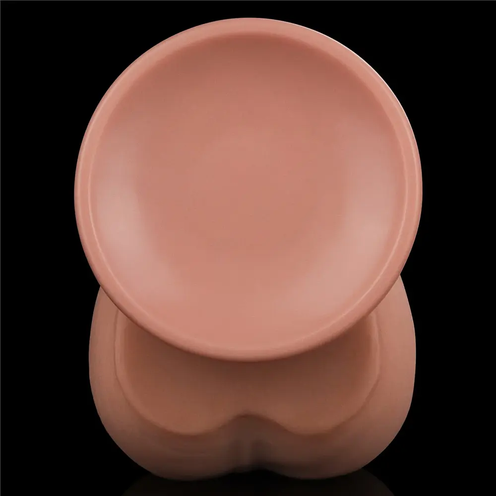 Фалоімітатор LoveToy Sliding-Skin Dual Layer Dong 29 см тілесний - фото 8