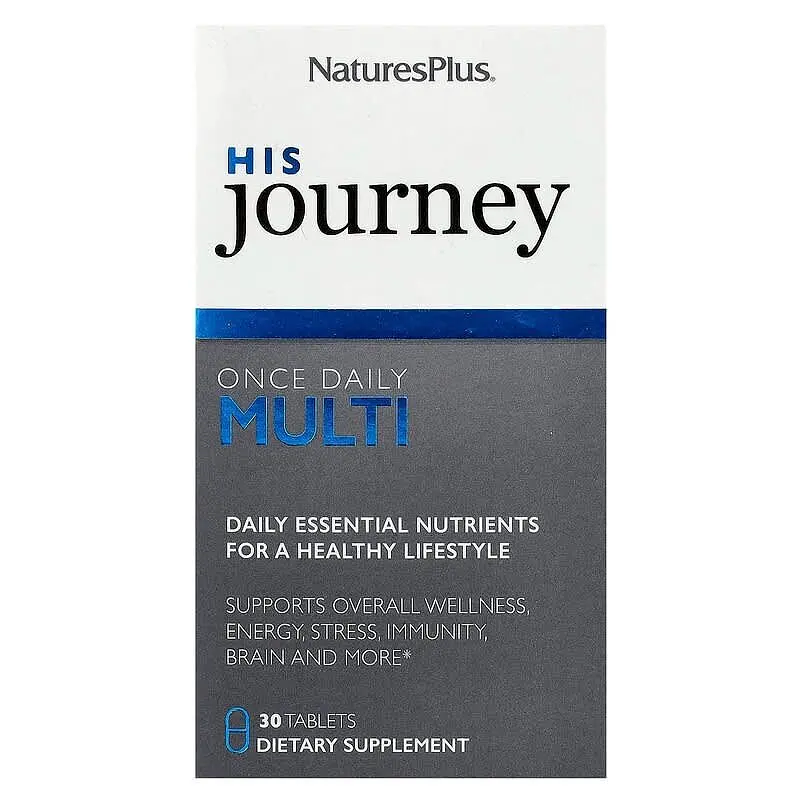 Витамины для мужчин His Journey Once Daily Multi, 30 таблеток Natures Plus vit0004572 - фото 2