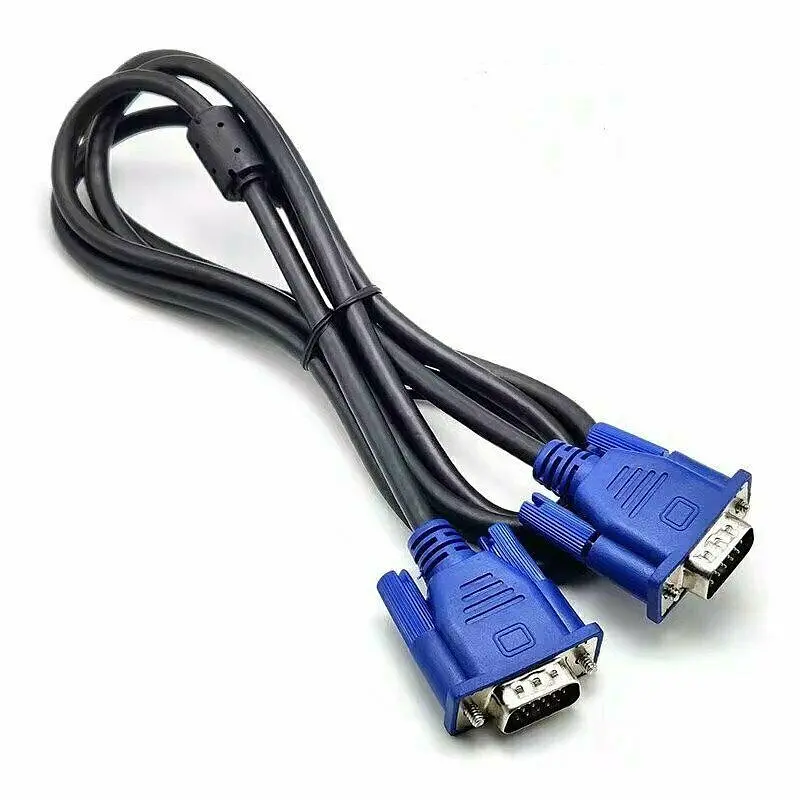 Кабель VGA-VGA Male/Male 3 м, відеокабель для монітора та проектора з феритовими фільтрами