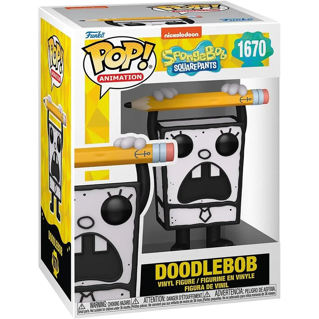 Фігурка Funko Pop Губка Боб Каракуля SpongeBob Doodlebob 10 см FP SBQP 1670 - фото 3