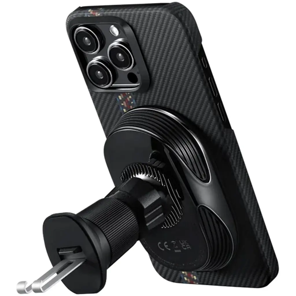 Автотримач із бездротовою зарядкою Pitaka MagEZ Car Mount Pro 2 Qi2 Car Vent (CM2402N) [125386] - фото 6