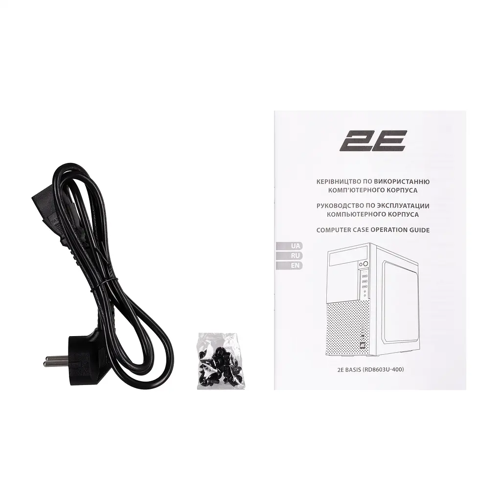Корпус 2E Basis RD8603U-400 з БЖ 2E ATX400W 1xUSB3.0 2xUSB2.0 VGA 320мм mATX чорний - фото 9