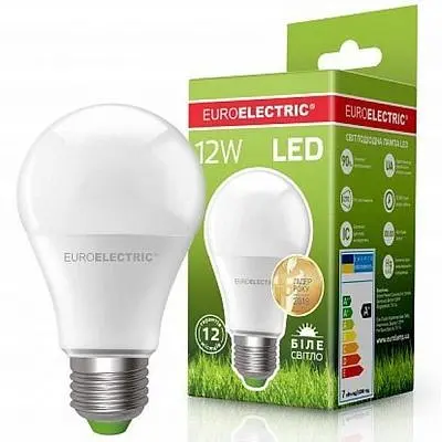 Лампочка Euroelectric LED А60 12W E27 4000K 220V (LED-A60-12274(EE)) - фото 2