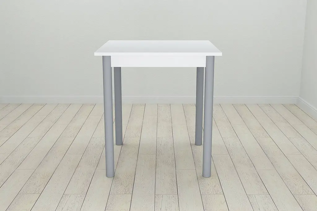 Стіл кухонний Ferrum-decor Агата 75x70x70 Сірий ДСП Біле 16мм (FRD-106242) - фото 2