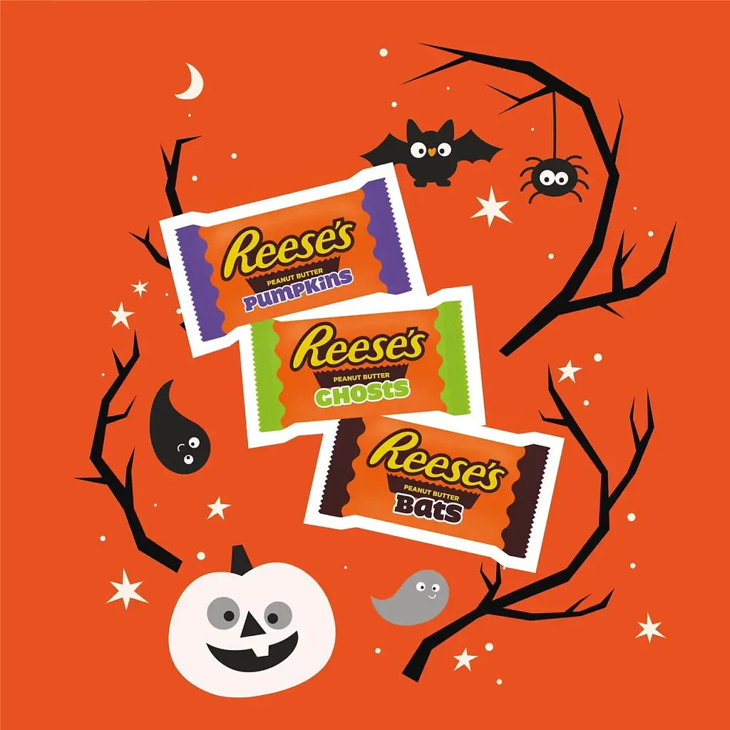 Шоколадні цукерки Reese's Halloween Assorted з арахісовим маслом 408г - фото 2