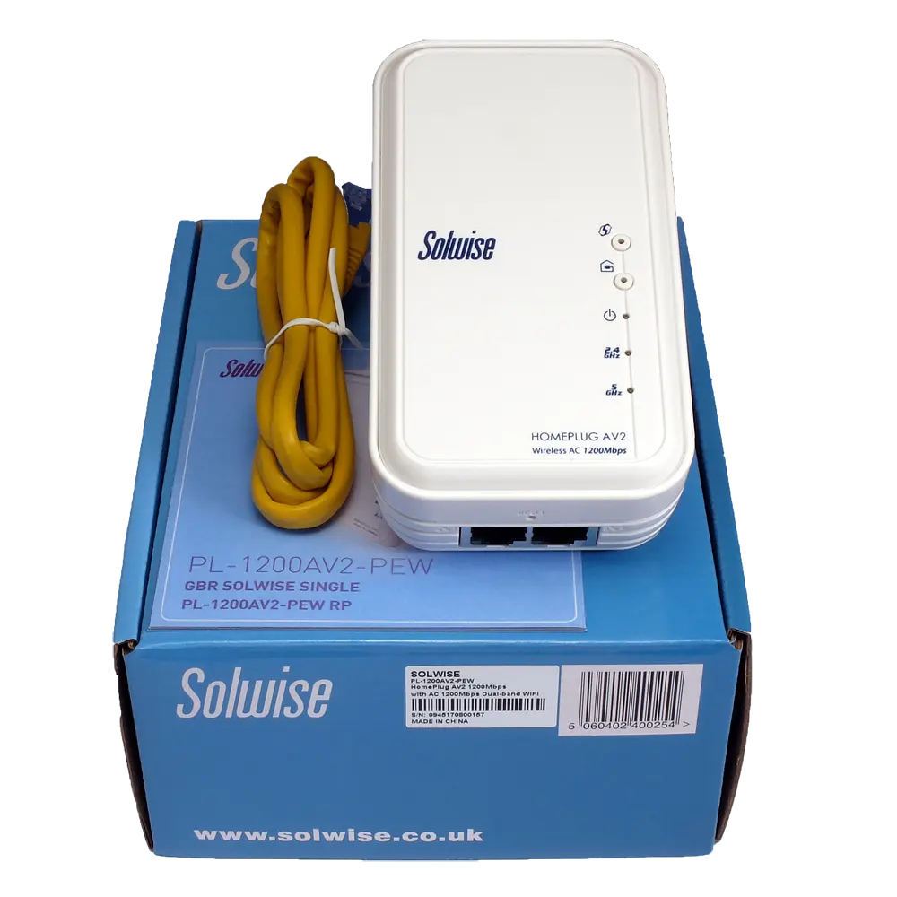 Маршрутизатор Powerline Solwise WiFi 1200AV Smart Link домашній штекер Mimo 11b/g/n/ac - фото 3