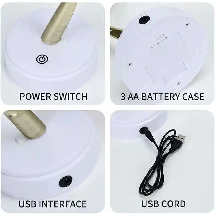 Лампа LED настільна Перлинне золоте дерево XPRO SFK-25 USB + батарейки AA 3 шт. (44862-16921_291) - фото 2