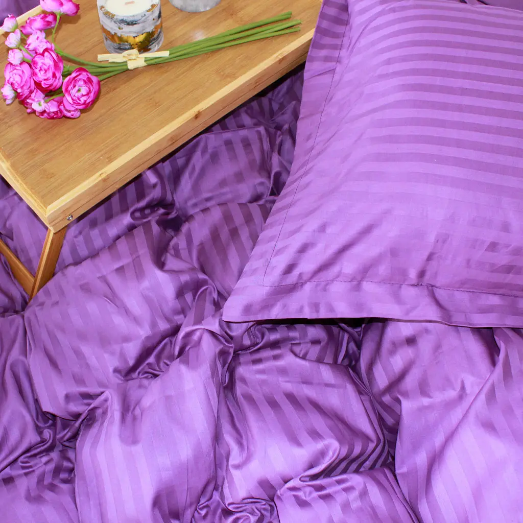 Постільна білизна MirSon Satin 30-0009 Purple 160х220 Сімейний (2200005250754) - фото 5