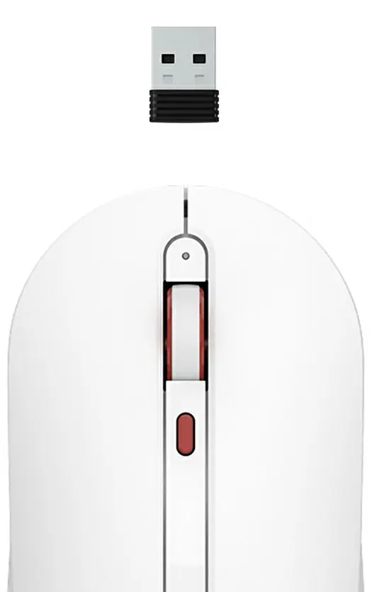 Миша комп'ютерна Xiaomi MiiiW Wireless Mute Mouse (MWMM01) White - фото 2