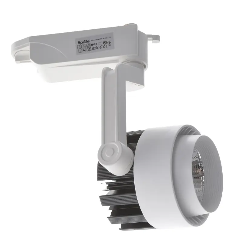 Светильник трековый поворотный LED KW-53/20W WW WH/BK Brille 32-451 - фото 4