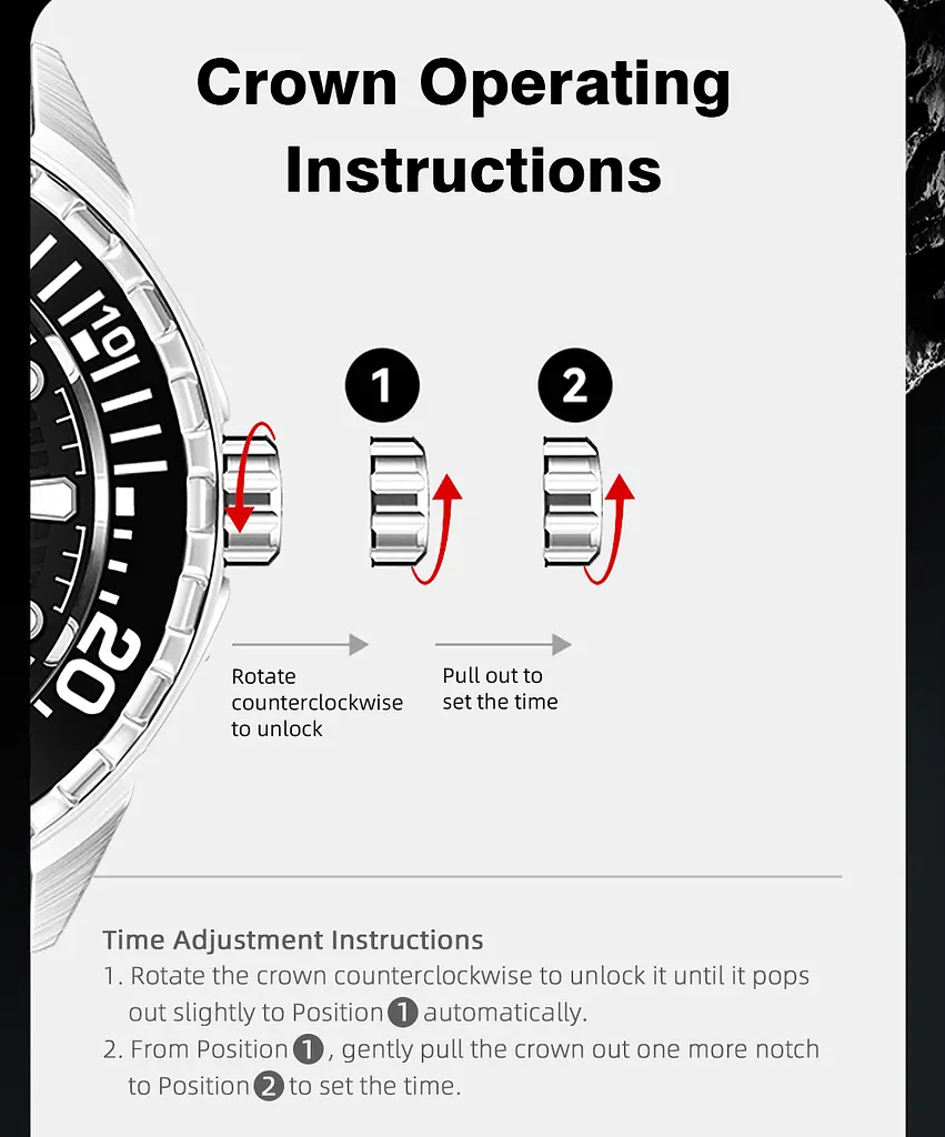 Годинник North Edge Triton 30 Bar - фото 5